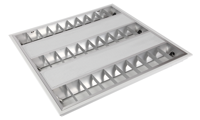 LED格柵燈盤 600x600x80mm T8格柵燈豪華型 嵌入式575x575mm LED格柵燈盤 600x600x80mm T8格柵燈豪華型 嵌入式575x575mm