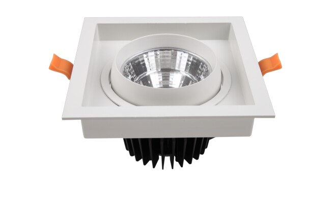 G15系列 25W 單頭COB格柵射燈 開孔尺寸155x155mm G15系列 25W 單頭COB格柵射燈 開孔尺寸155x155mm